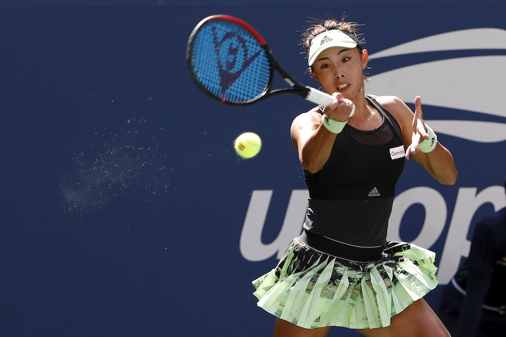 Wang Qiang of China in the fourth round of the 2019 US Open tennis tournament in Flushing. u00e2u20acu201d Geoff Burke-USA TODAY Sports handout via Reuters