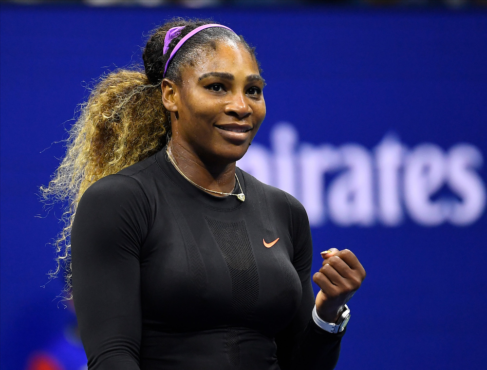 Serena Williams of the USA reacts after defeating Elina Svitolina of Ukraine in a semifinal match of the 2019 US Open tennis tournament in Flushing September 5, 2019. u00e2u20acu201d Robert Deutsch-USA TODAY Sports handout via Reuters