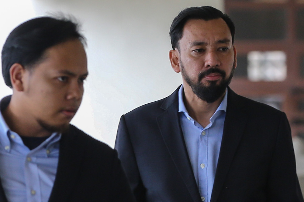Former special officer to Datuk Seri Najib Tun Razak, Datuk Amhari Efendi Nazaruddin is pictured at the Kuala Lumpur High Court Complex, September 10, 2019. u00e2u20acu201d Picture by Yusof Mat Isa