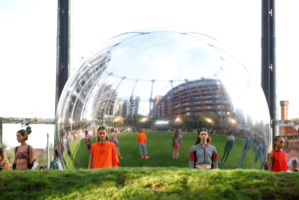 A model presents a creation during the House of Holland catwalk show during London Fashion Week in London September 14, 2019. u00e2u20acu201d Reuters pic