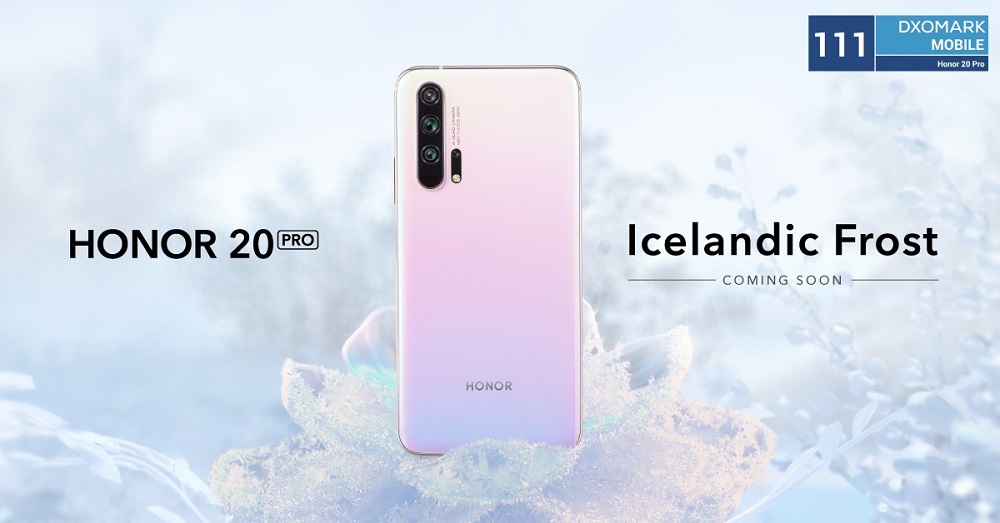 Honor 20 Pro Icelandic Frost edition which was revealed at IFA 2019 is coming to our shores very soon. u00e2u20acu201d Picture courtesy of Honor via SoyaCincau