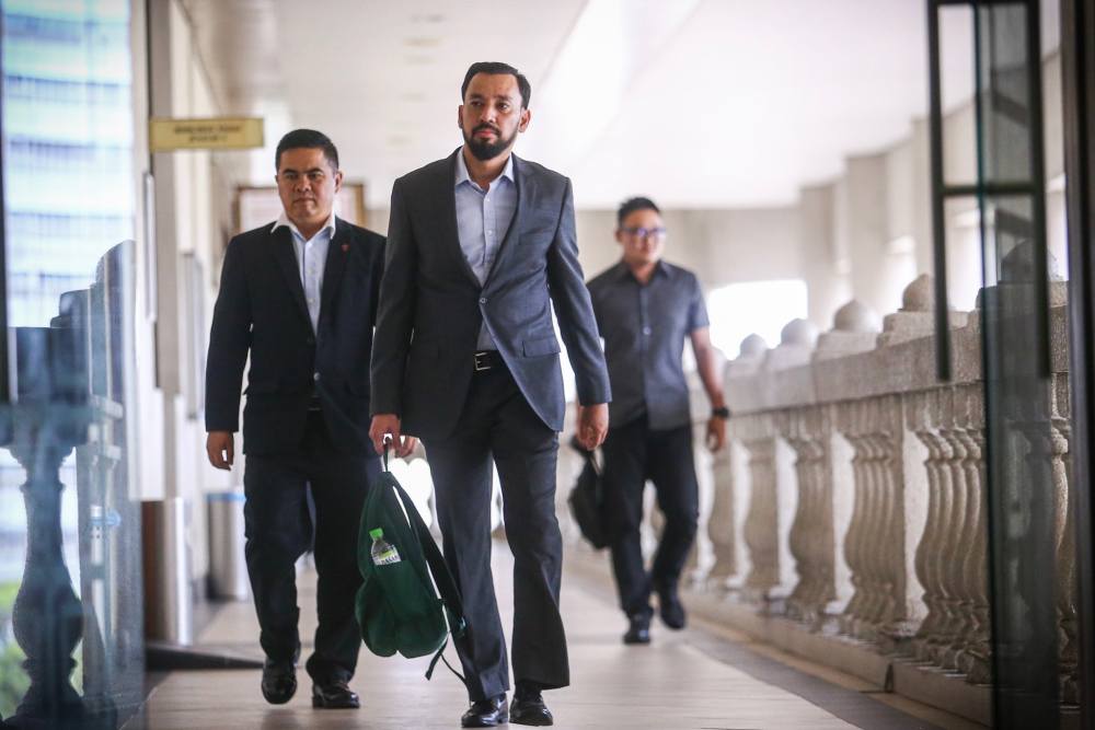Former special officer to Datuk Seri Najib Razak, Datuk Amhari Efendi Nazaruddin, is seen at the Kuala Lumpur Court Complex, September 5, 2019. u00e2u20acu2022 Picture by Hari Anggara
