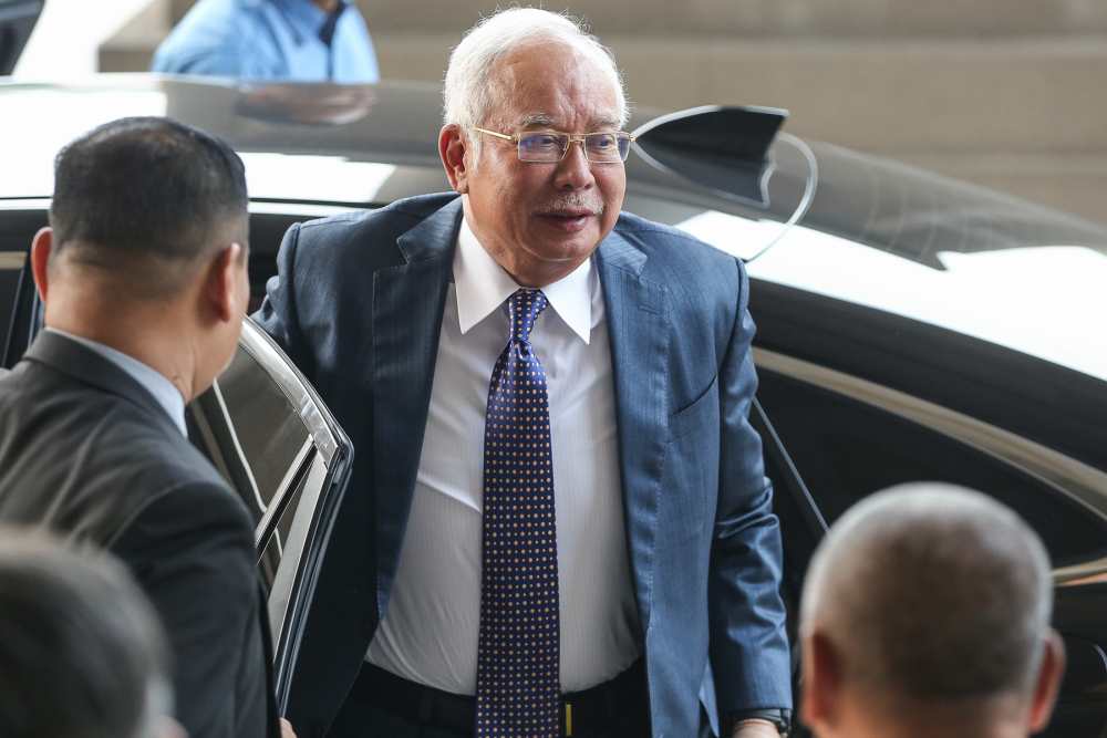 Former prime minister Datuk Seri Najib Razak arrives at the Kuala Lumpur High Court Complex, September 10, 2019. u00e2u20acu2022 Picture by Yusof Mat Isa