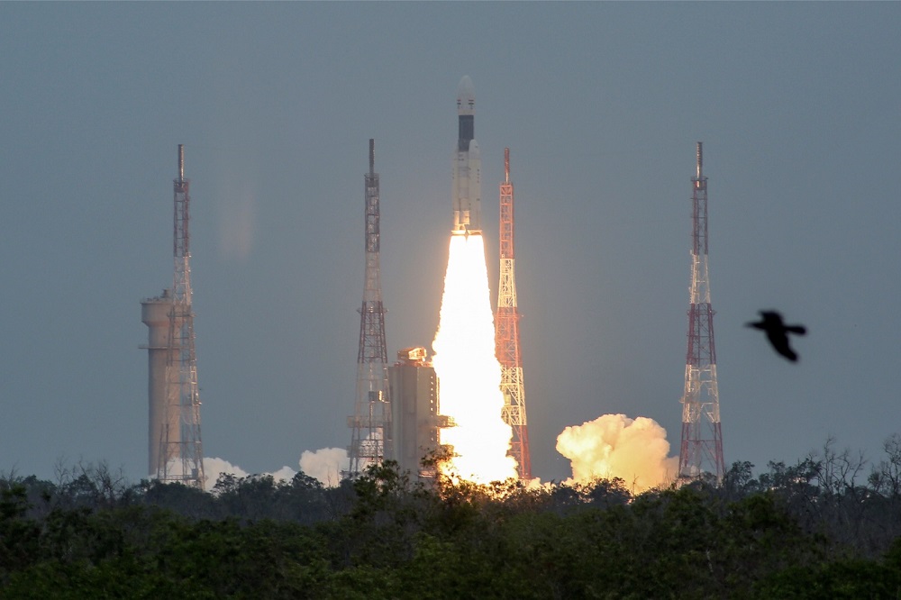 Indiau00e2u20acu2122s Geosynchronous Satellite Launch Vehicle Mk III blasts off carrying Chandrayaan-2, from the Satish Dhawan space centre at Sriharikota, India July 22, 2019. u00e2u20acu201d Reuters pic 
