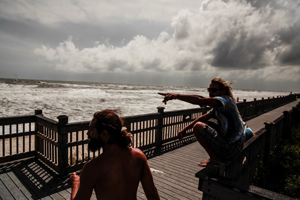 People hang out at Marineland as they watch beach waves come closer to them caused by Hurricane Dorian making itsu00e2u20acu2122 way North in St Johns County in St Augustine, Florida September 3, 2019. u00e2u20acu201d Reuters pic