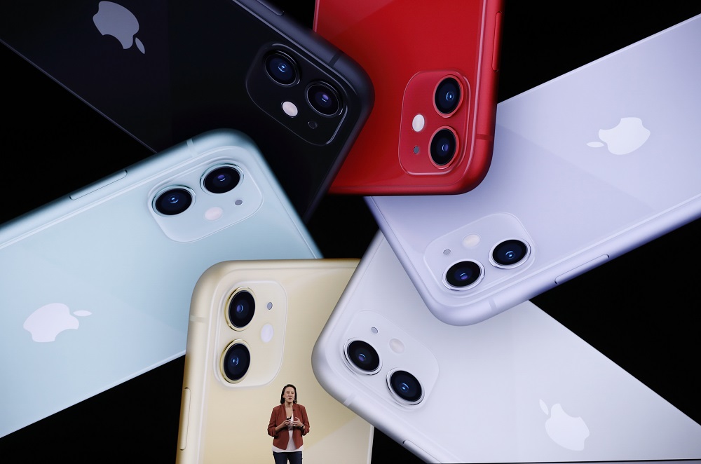 Kaiann Drance presents the new iPhone 11 at an Apple event at their headquarters in Cupertino, California September 10, 2019. — Reuters pic