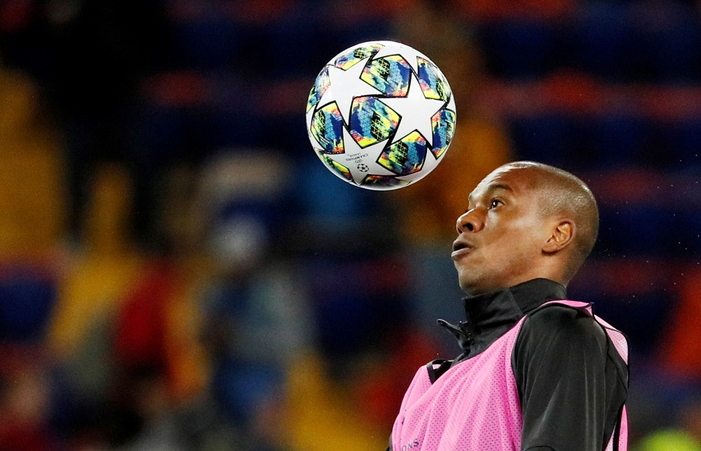Manchester Cityu00e2u20acu2122s Fernandinho during the warm up before the match against Shakhtar Donetsk at the Metalist Stadium in Ukrain September 18, 2019. u00e2u20acu201d Reuters pic