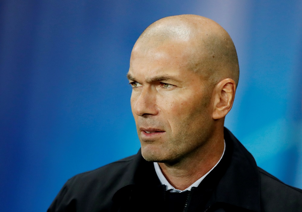 Real Madrid coach Zinedine Zidane looks on during the match against Paris St Germain at the Parc des Princes in Paris September 18, 2019. u00e2u20acu201d Reuters pic
