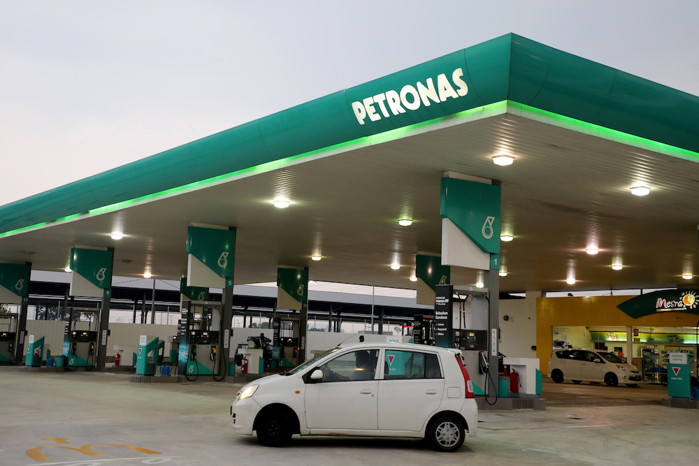 A car passes by a Petronas petrol station in Kuala Lumpur July 31, 2019. u00e2u20acu201d Reuters pic