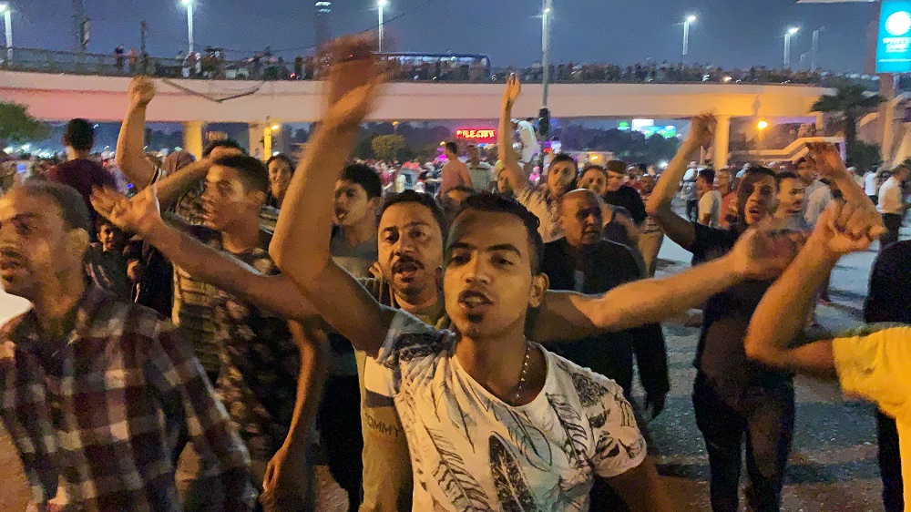 Small groups of protesters gather in central Cairo shouting anti-government slogans in Cairo September 20, 2019. u00e2u20acu201d Reuters pic