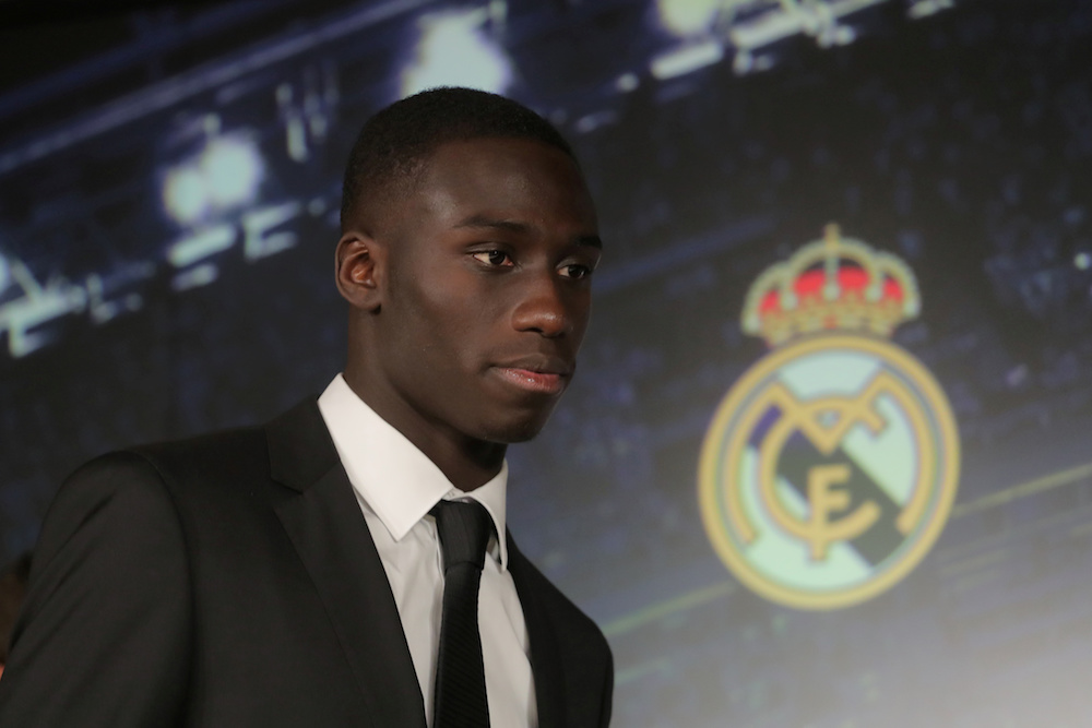 Real Madridu00e2u20acu2122s Ferland Mendy during a press conference at Santiago Bernabeu in Madrid June 19, 2019. u00e2u20acu201d Reuters pic