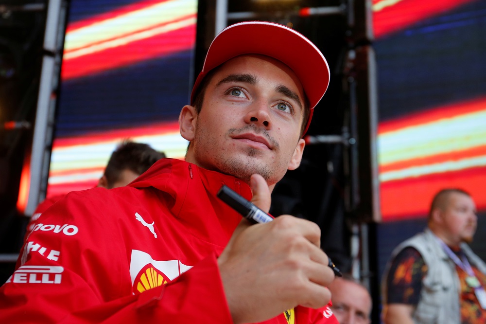 Ferrari's Charles Leclerc ahead of the Russian Grand Prix in Sochi September 26, 2019. u00e2u20acu201d Reuters pic