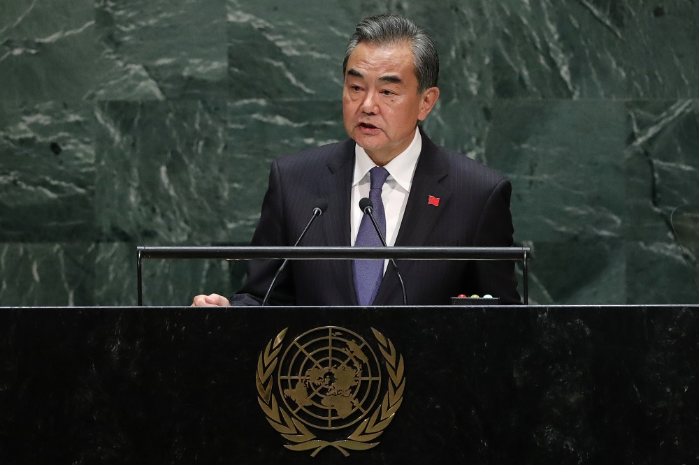 Chinese Foreign Minister Wang Yi addresses the 74th session of the United Nations General Assembly at UN headquarters in New York September 27, 2019. u00e2u20acu201d Reuters pic