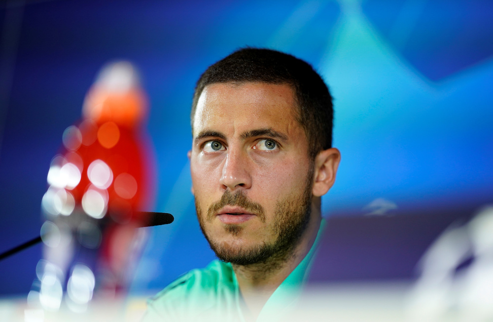 Real Madridu00e2u20acu2122s Eden Hazard during a press conference at Ciudad Real Madrid in Valdebebas September 30, 2019. u00e2u20acu201d Reuters pic