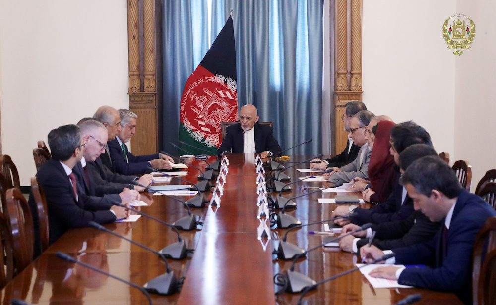 Afghan President Ashraf Ghani meets with US special representative for Afghanistan Zalmay Khalilzad in Kabul September 2, 2019. u00e2u20acu201d Reuters pic