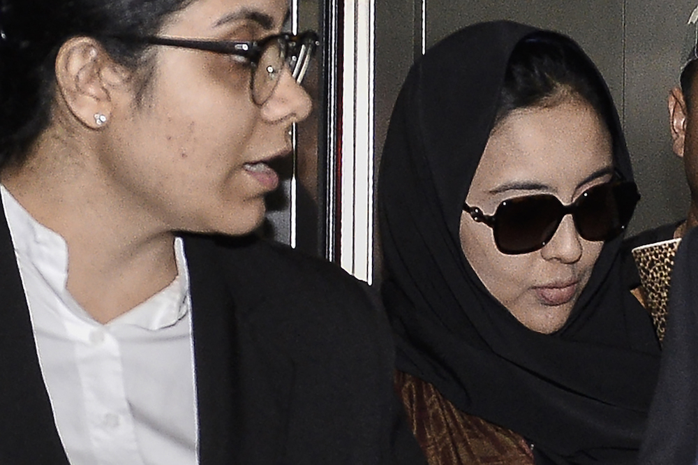Samirah Muzaffar, who is accused of murdering her husband, Cradle Fund CEO, Nazrin Hassan, attends her trial at the Shah Alam High Court September 6, 2019. u00e2u20acu201d Picture by Miera Zulyana