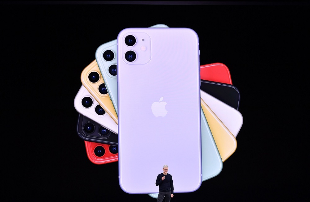 Apple CEO Tim Cook speaks on-stage during a product launch event at Appleu00e2u20acu2122s headquarters in Cupertino September 10, 2019. u00e2u20acu201d AFP pic