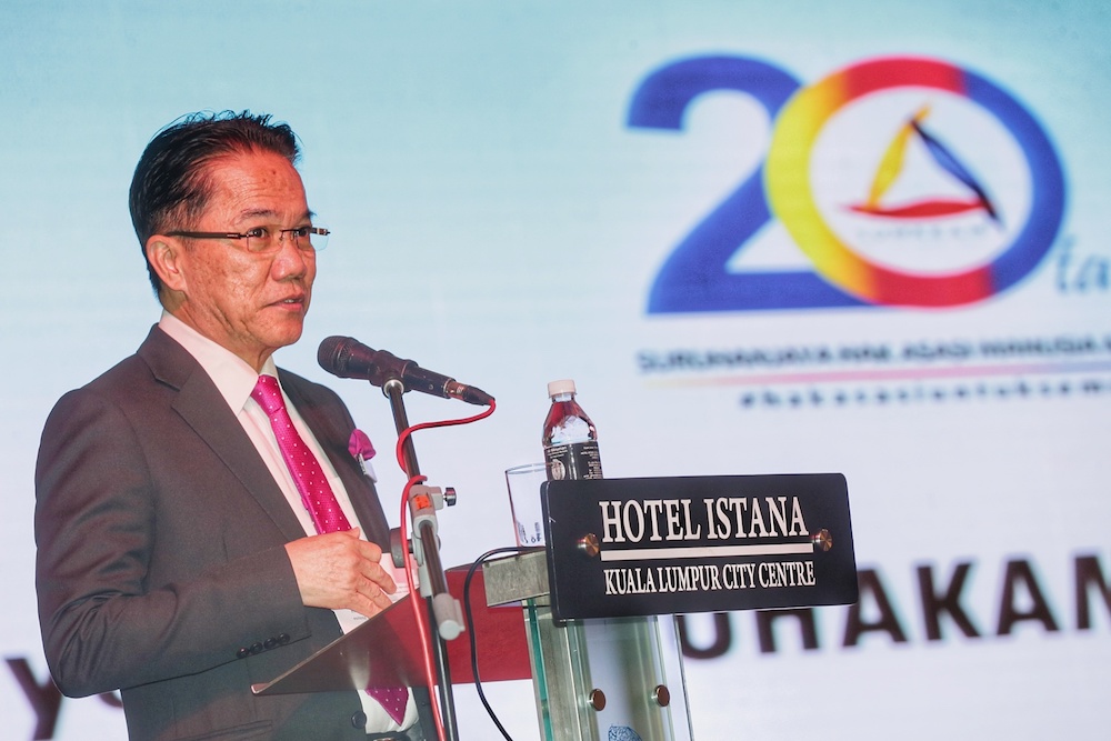 Minister in the Prime Minister's Department Datuk Liew Vui Keong speaks during the 20 Years of Suhakam and Way Forward event in Kuala Lumpur September 12, 2019. u00e2u20acu201d Picture by Ahmad Zamzahuri