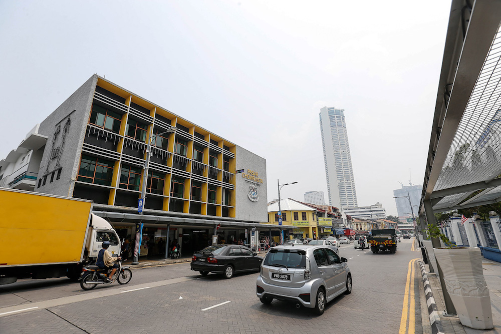 General view of a hazy George Town September 12, 2019. — Picture by Sayuti Zainudin