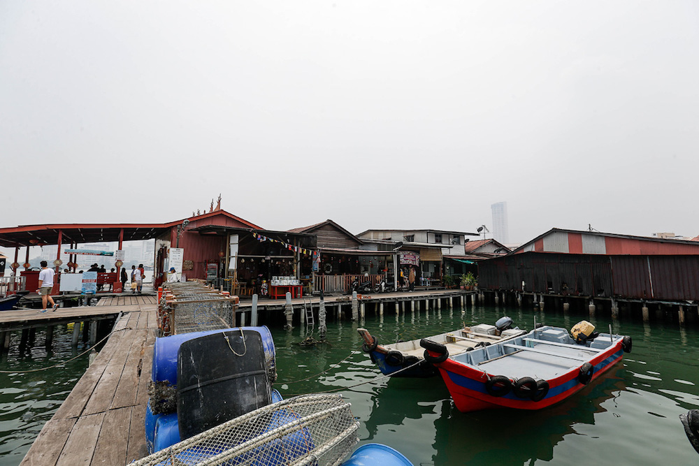 General view of a hazy George Town September 12, 2019. — Picture by Sayuti Zainudin