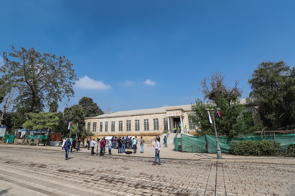 The facade of the Mohamed Ali Shubra Palace in the Egyptian capital Cairo, on September 12, 2019. u00e2u20acu201d AFP pic