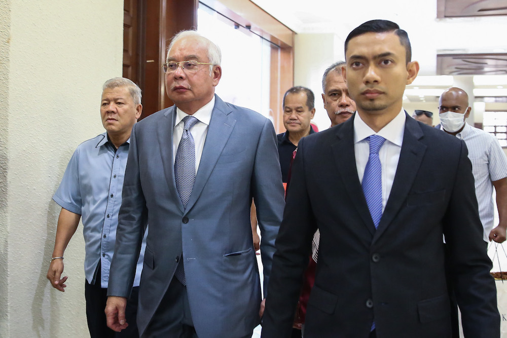 Datuk Seri Najib Razak arrives at the Kuala Lumpur Courts Complex September 18, 2019. u00e2u20acu201d Picture by Yusof Mat Isa