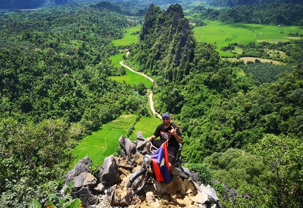 Harprit’s 14-day journey brought him to many picturesque places including Nam Xay Viewpoint in Laos.