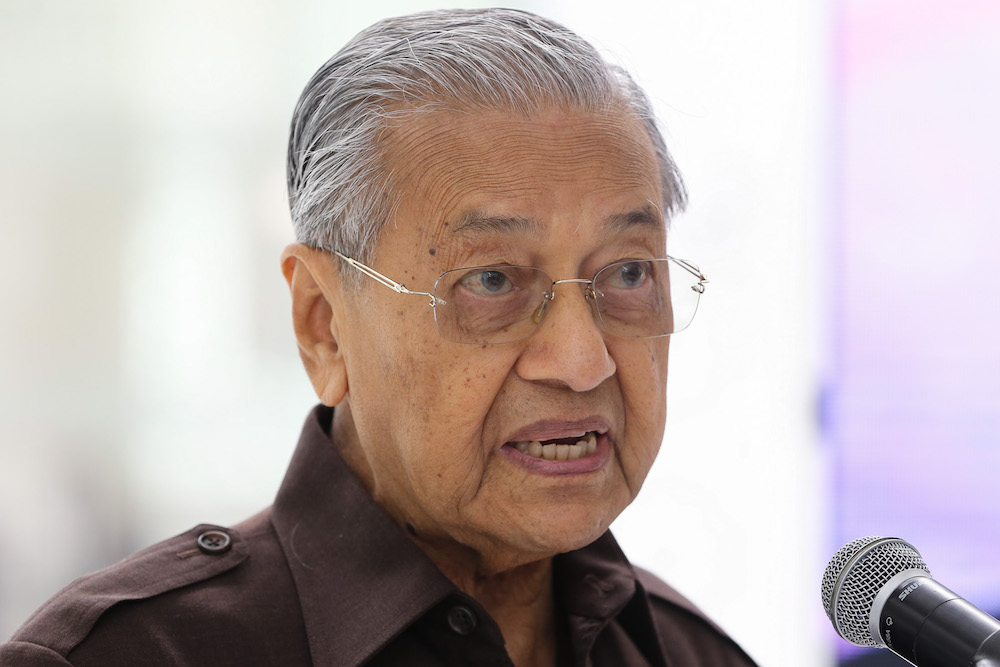 Prime Minister Tun Dr Mahathir Mohamad speaks during the launch of the National Heritage and Culture Charter in Kuala Lumpur September 20, 2019. u00e2u20acu201d Picture by Yusof Mat Isa