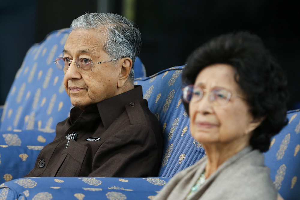 Prime Minister Tun Dr Mahathir Mohamad and Tun Dr Siti Hasmah Mohamad Ali attend the launch of the National Heritage and Culture Charter in Kuala Lumpur September 20, 2019. u00e2u20acu201d Picture by Yusof Mat Isa