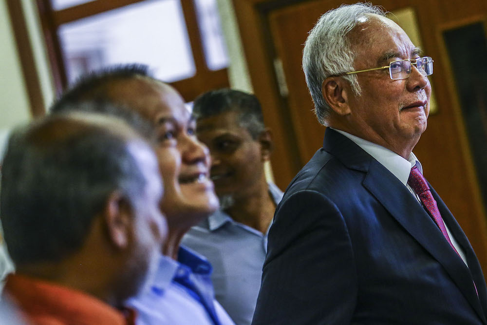 Datuk Seri Najib Razak is seen at the Kuala Lumpur Courts Complex September 24, 2019. u00e2u20acu201d Picture by Hari Anggara