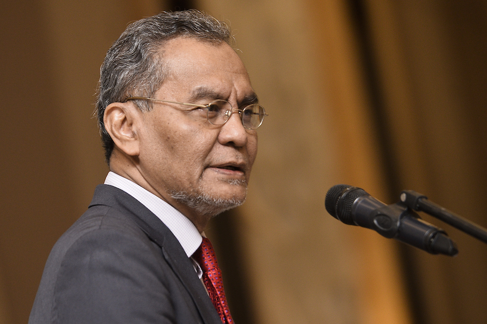 Health Minister Datuk Seri Dzulkefly Ahmad delivers his keynote address during the launch of the National Environmental Health Action Plan 2019 in Putrajaya September 24, 2019. u00e2u20acu201d Picture by Miera Zulyana