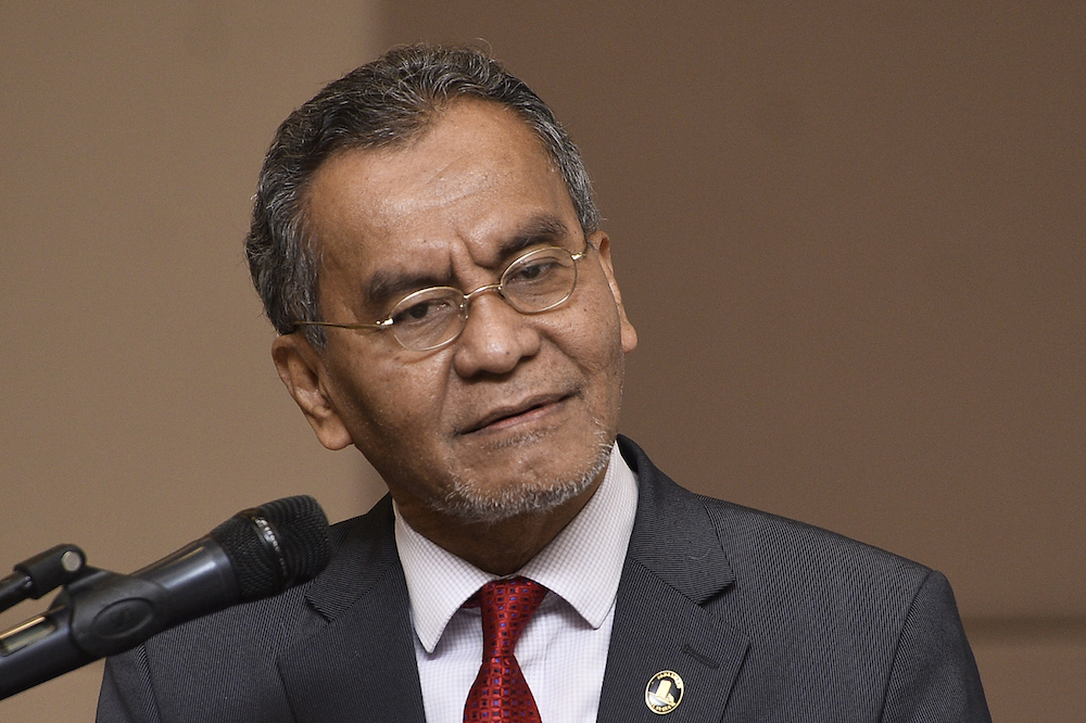 Health Minister Datuk Seri Dzulkefly Ahmad delivers his keynote address during the launch of the National Environmental Health Action Plan 2019 in Putrajaya September 24, 2019. u00e2u20acu201d Picture by Miera Zulyana