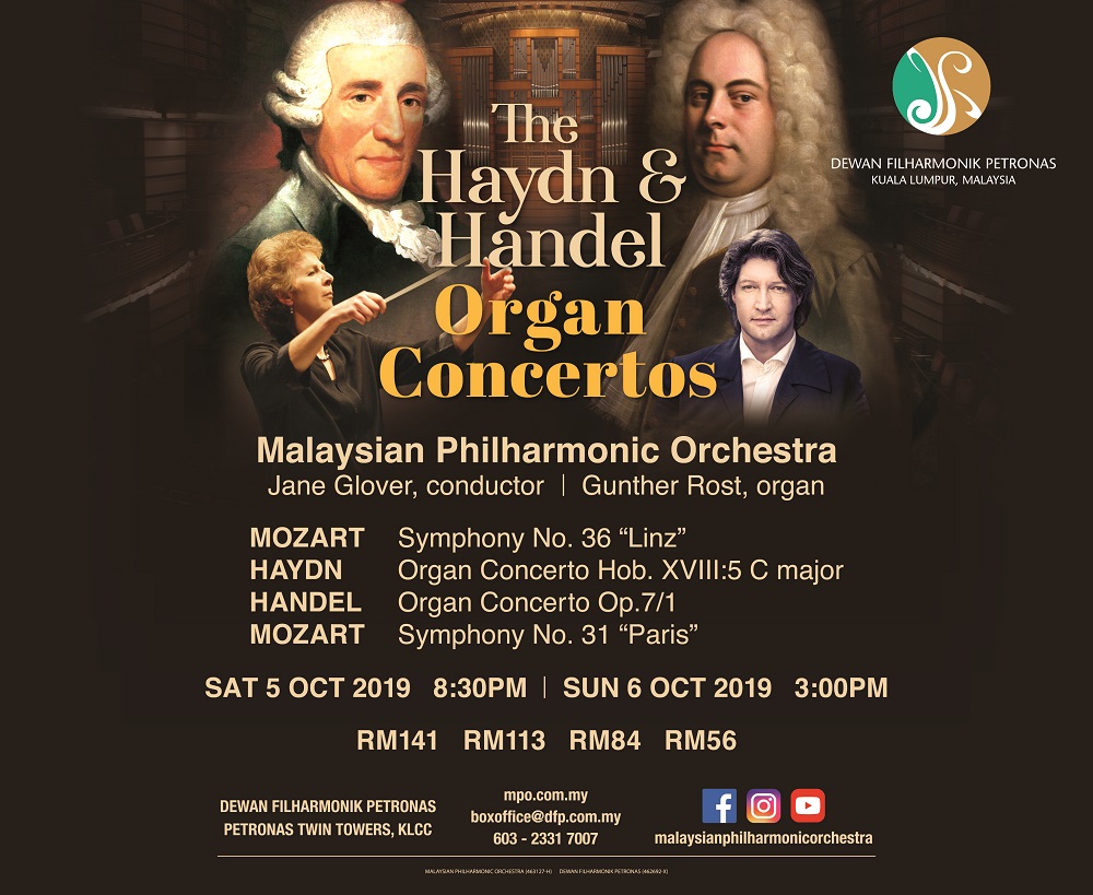 The Haydn and Handel Organ concerts will be led by woman conductor Jane Glover. — Picture courtesy of Malaysian Philharmonic Orchestra