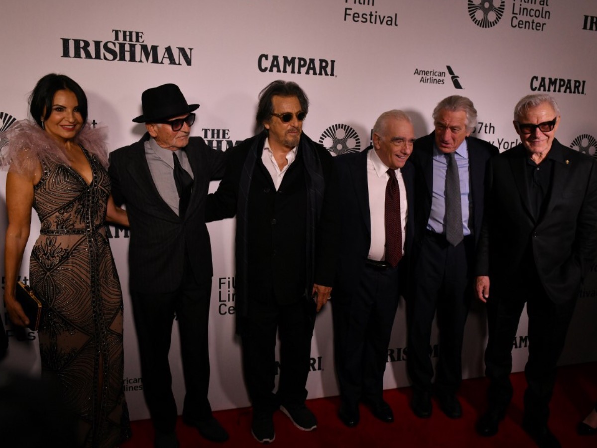 Kathrine Narducci, Joe Pesci, Al Pacino, Martin Scorsese, Robert De Niro, and Harvey Keitel attend the opening night of the 57th New York Film Festival on September 27, 2019 in New York City. u00e2u20acu201d Getty Images via AFP pic