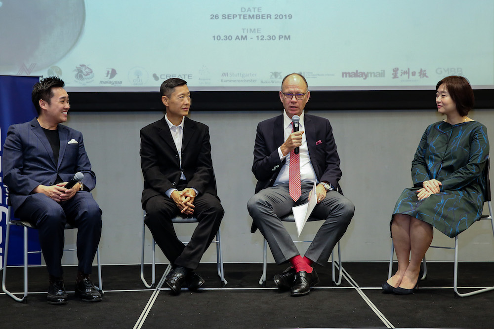 (from left) See, Lee, Lambsdorff and CREATE founder and chief executive officer Ng Yeen Seen.