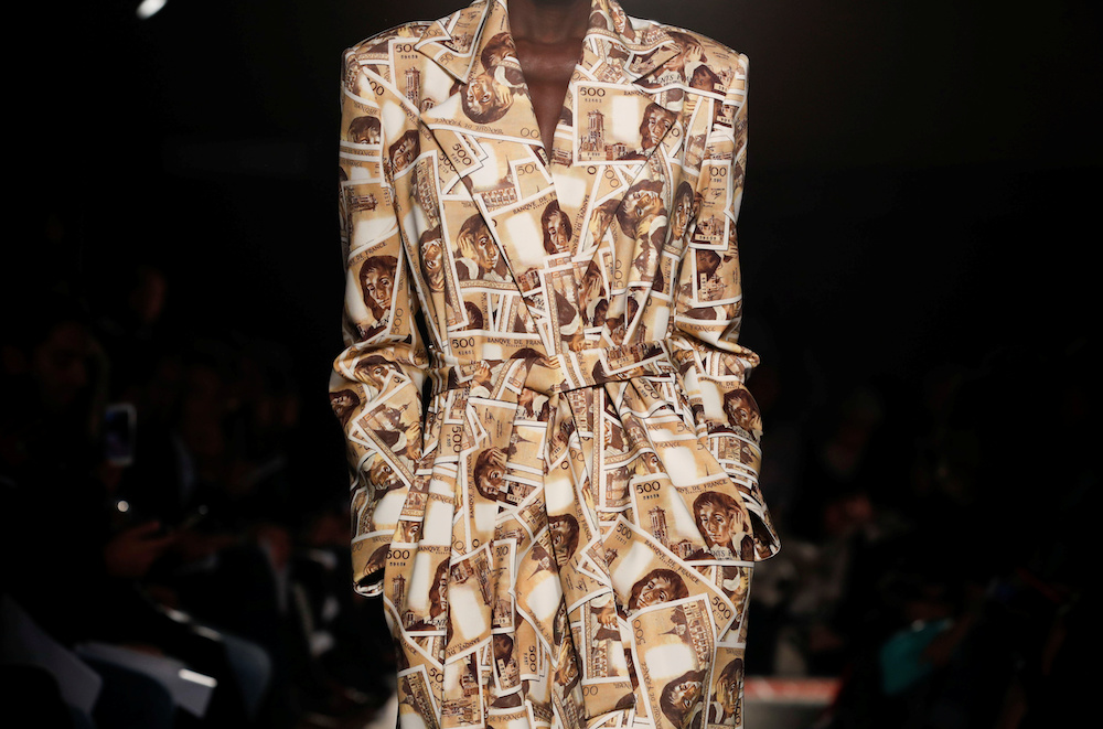 A model presents a creation by designer Richard Rene as part of his Spring/Summer 2020 women's ready-to-wear collection show for fashion house Guy Laroche during Paris Fashion Week in Paris September 25, 2019. — Reuters pic