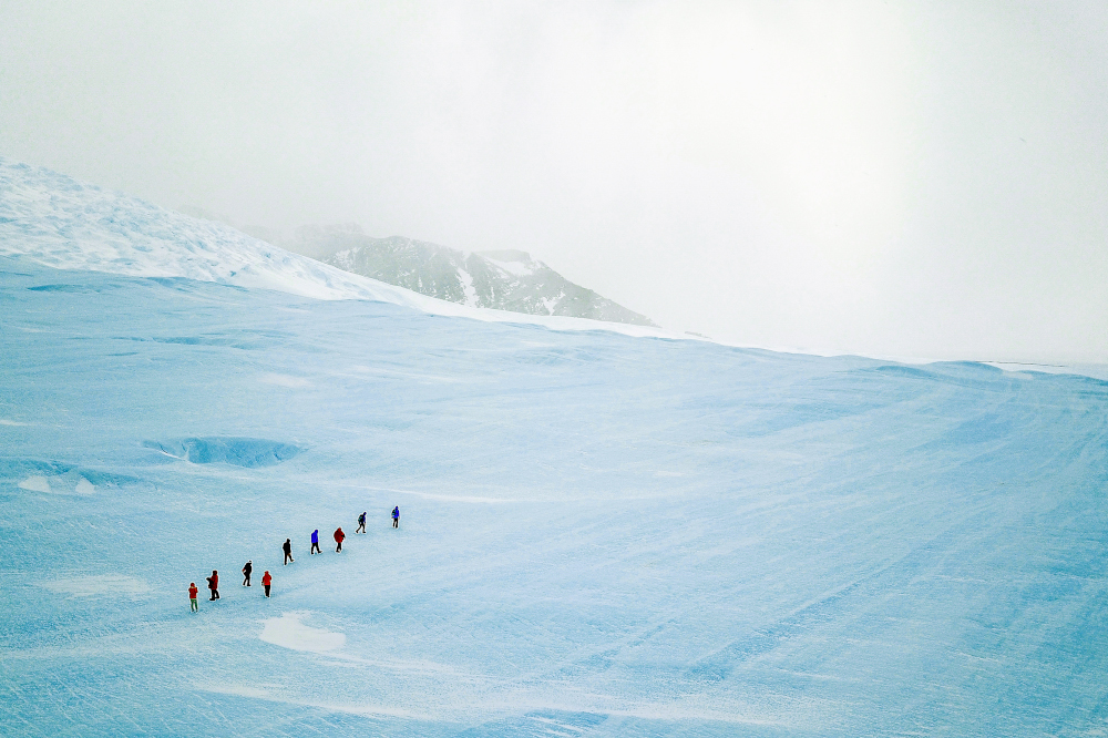 The volunteer citizen scientists will gather snow samples to discover if micro plastics have made their way to the interior of Antarctica. — Picture courtesy of Ocean Conservancy