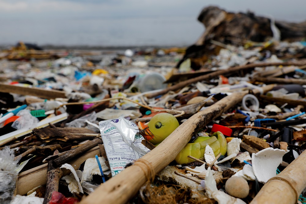 A rubber duck toy is pictured among various plastic trash on a garbage-filled shore on Freedom Island, Paranaque City, Metro Manila, Philippines July 15, 2019. u00e2u20acu201d Reuters pic