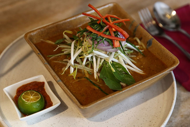 'Laksa Johor' has a lovely creamy texture, thanks to the use of 'ikan parang'