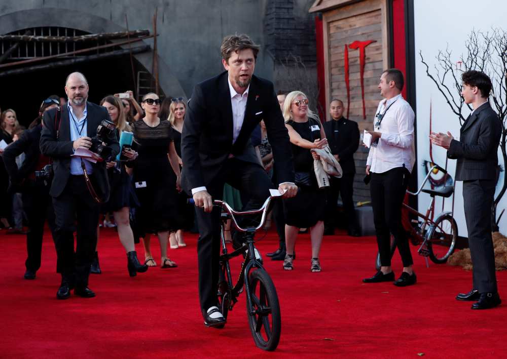 Director Andy Muschietti rides a bicycle during the premiere for u00e2u20acu02dcIt: Chapter Twou00e2u20acu2122 in Los Angeles August 26, 2019. u00e2u20acu2022 Reuters pic