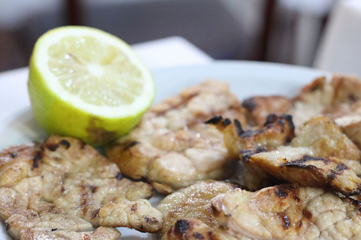 The grilled 'mollejas' or sweetbreads are unbelievably creamy