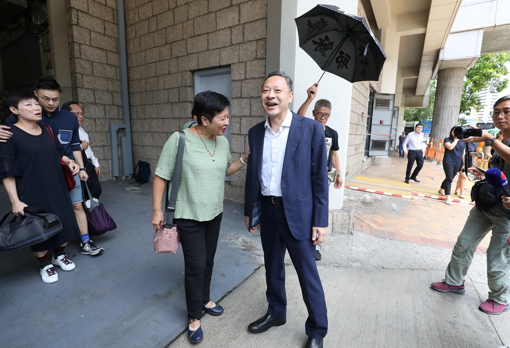 One of the former leaders of the 2014 Occupy Central pro-democracy movement, also known as the u00e2u20acu02dcUmbrella Movementu00e2u20acu2122, Benny Tai leaves the high court after being released on bail in Hong Kong August 15, 2019. u00e2u20acu201d Reuters pic 