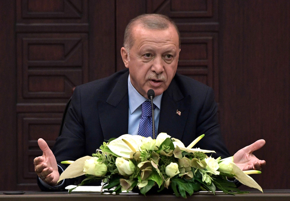 File photo of Turkish President Tayyip Erdogan at a news conference following trilateral talks with his counterparts Hassan Rouhani of Iran and Vladimir Putin of Russia in Ankara, Turkey September 16, 2019. u00e2u20acu201d Reuters picnn