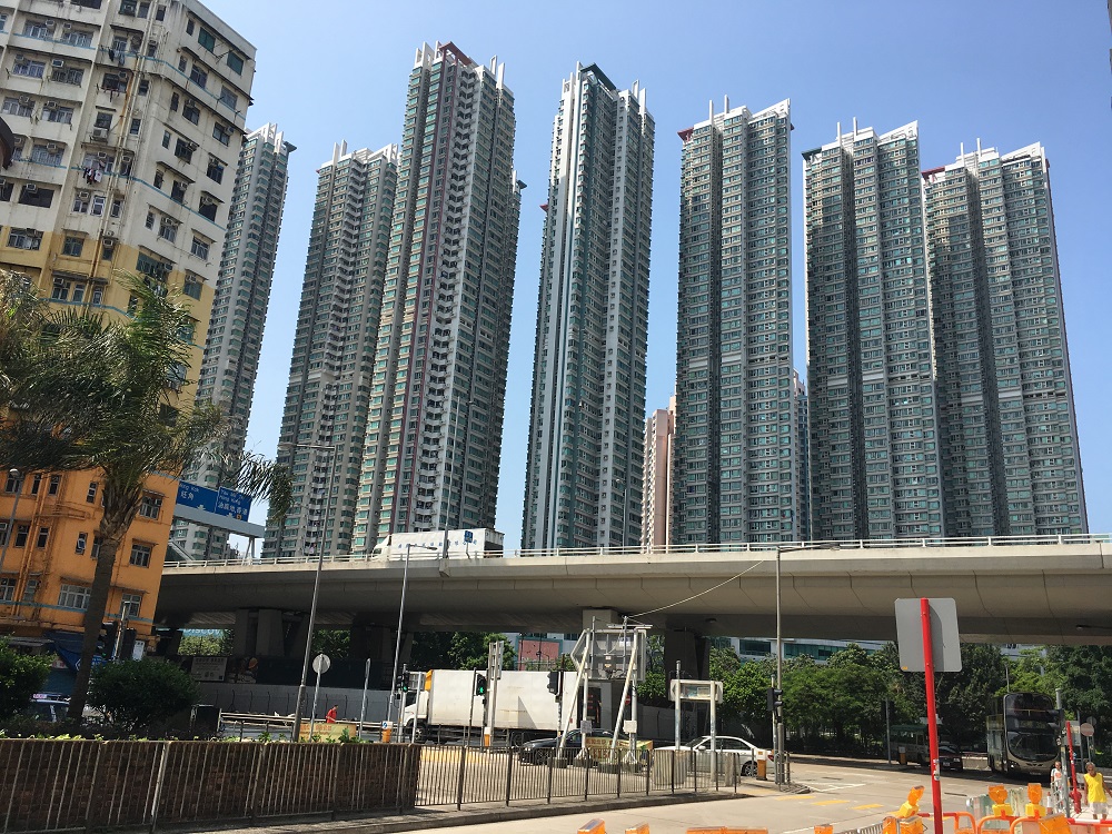 High-rise apartment buildings in Hong Kong, the worldu00e2u20acu2122s least affordable housing market August 8, 2019. u00e2u20acu201d Thomson Reuters Foundation pic