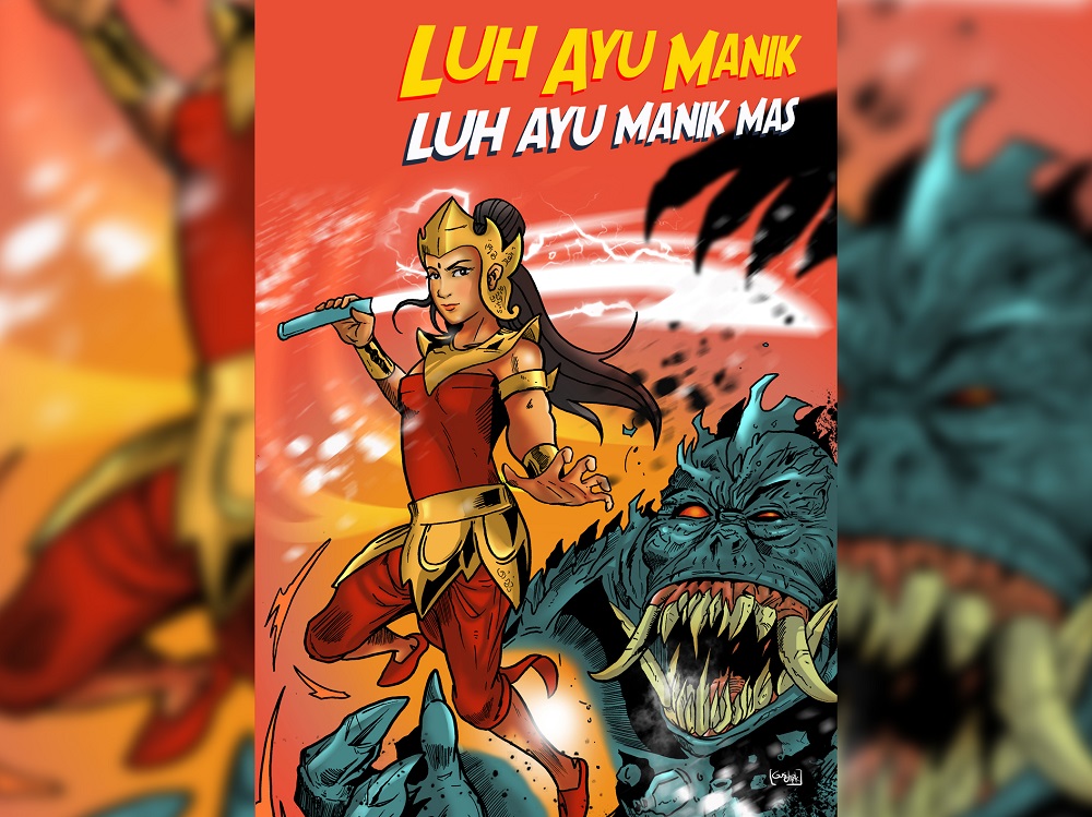The cover of Indonesian language book Luh Ayu Manik Mas which features a superheroine who campaigns to save the environment. u00e2u20acu2022 Picture courtesy of The Asia Foundation