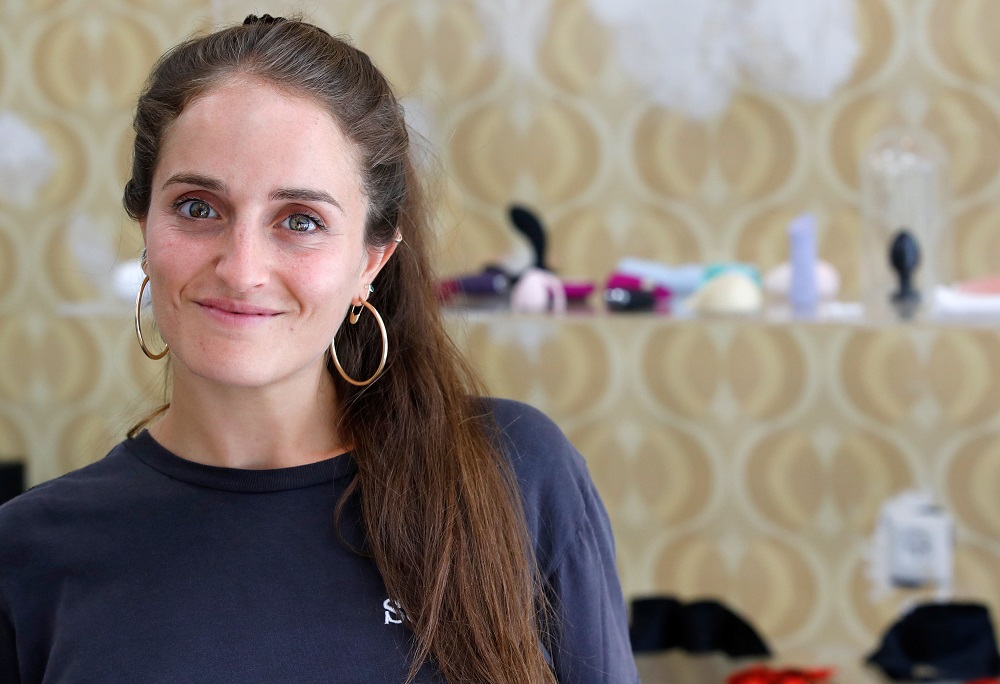 Chana Boteach, daughter of Rabbi Shmuley Boteach, poses for a picture in her kosher sex shop in the centre of the Israeli coastal city of Tel Aviv August 30, 2019. u00e2u20acu201d AFP pic       