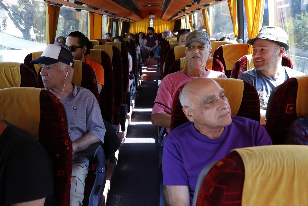 People use the ‘sababus’, a bus service that works on Shabbat, or Saturday, a day of religious observance and abstinence from work, kept by Jews from Friday evening to Saturday evening, in Ramat Gan north of Tel Aviv September 7, 2019. — AFP pic       