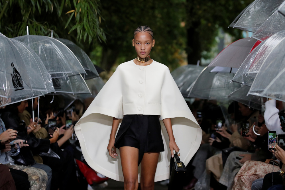 A model presents a creation by designer Bruno Sialelli as part of his Spring/Summer 2020 women’s ready-to-wear collection show for fashion house Lanvin during the Paris Fashion Week in Paris, France, September 25, 2019. — Reuters pic