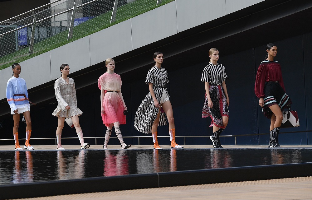 Models walk the runway for the Longchamp Spring/Summer 2020 runway show during New York Fashion Week in New York September 7, 2019. u00e2u20acu201d AFP pic       