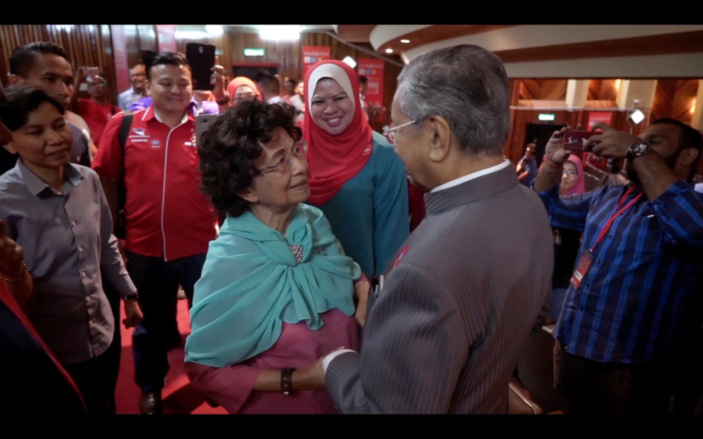 The film features rare intimate moments of Tun Dr Mahathir Mohamad and his wife Tun Dr Siti Hasmah Mohamad Ali. — Picture courtesy of 'M for Malaysia'